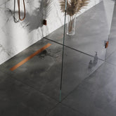 BRAUER Douchegoot met multifunctioneel rooster en flens 7 x 90 koper geborsteld PVD